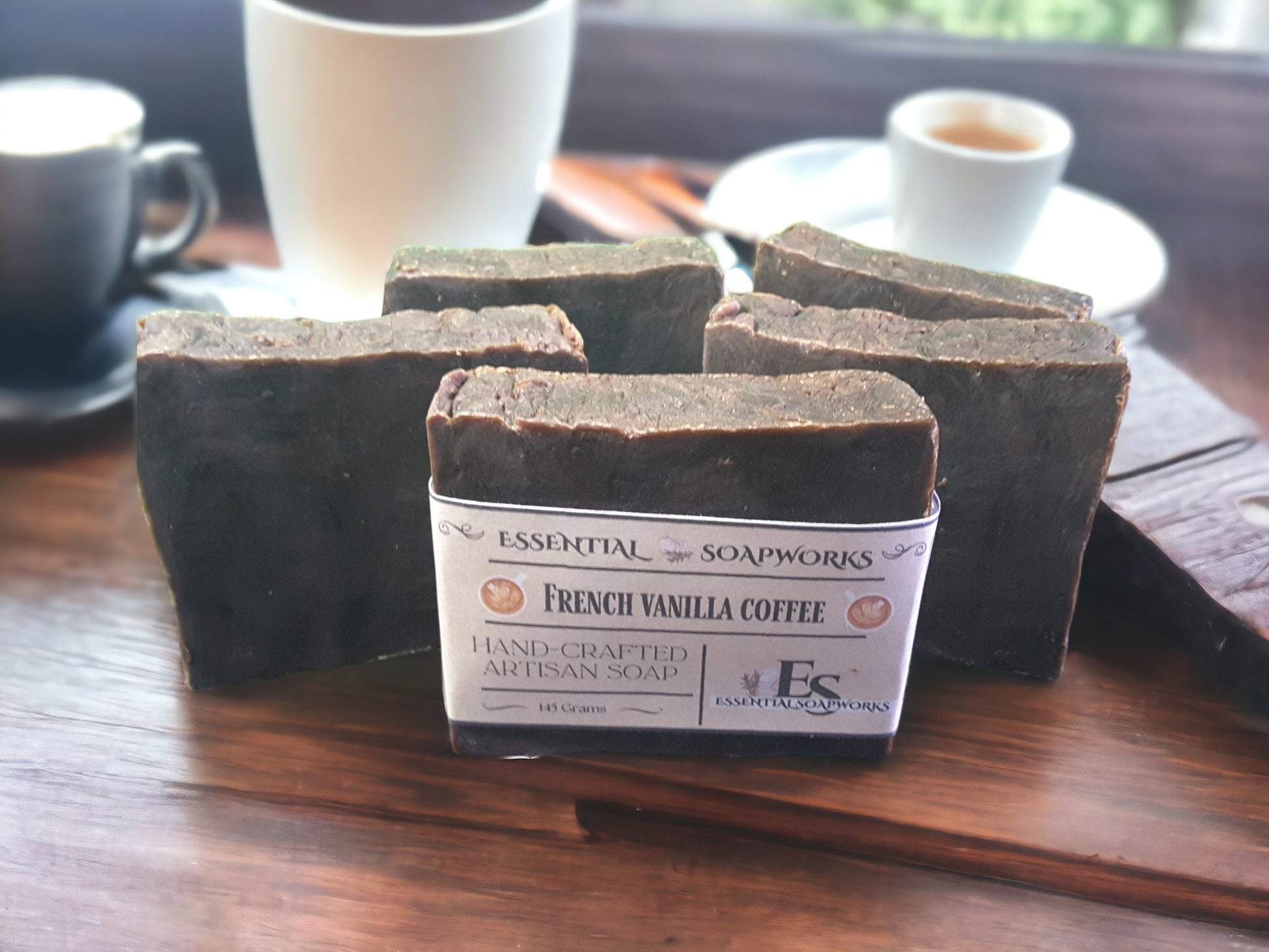 French vanilla coffee soap