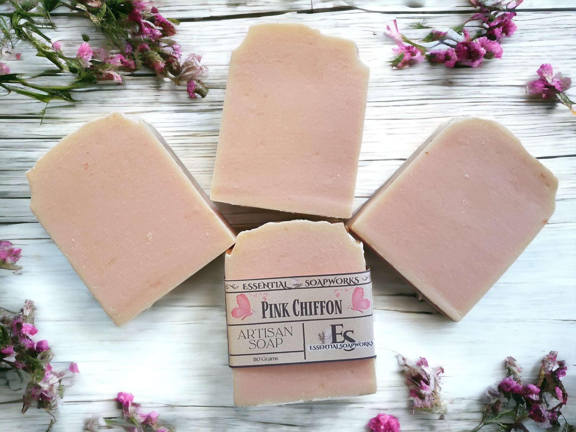 Pink Chiffon Handcrafted Artisan Soap