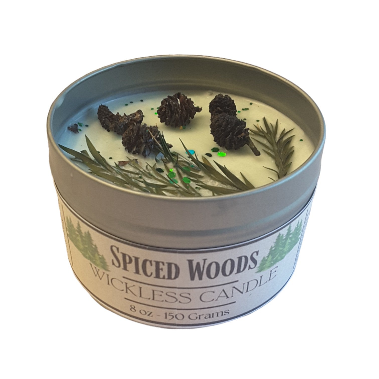 Spiced Woods Wickless Candle