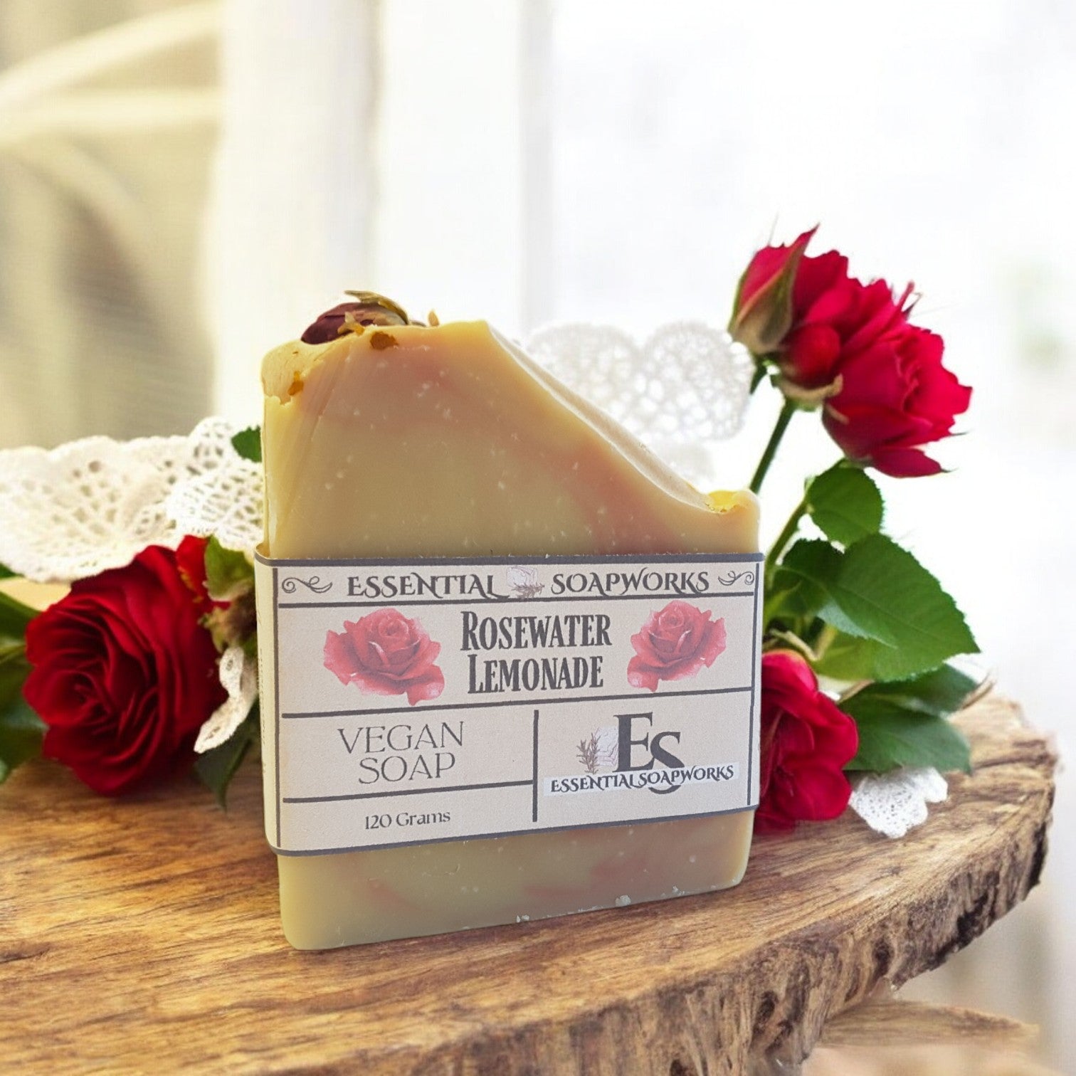 Rosewater Lemonade Vegan Soap