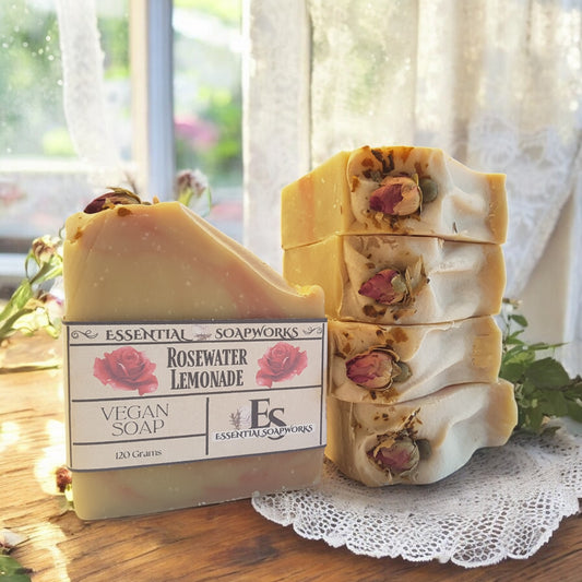 Rosewater Lemonade Vegan Soap