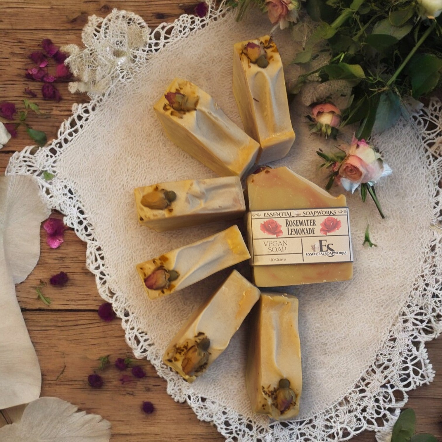 Rosewater Lemonade Vegan Soap