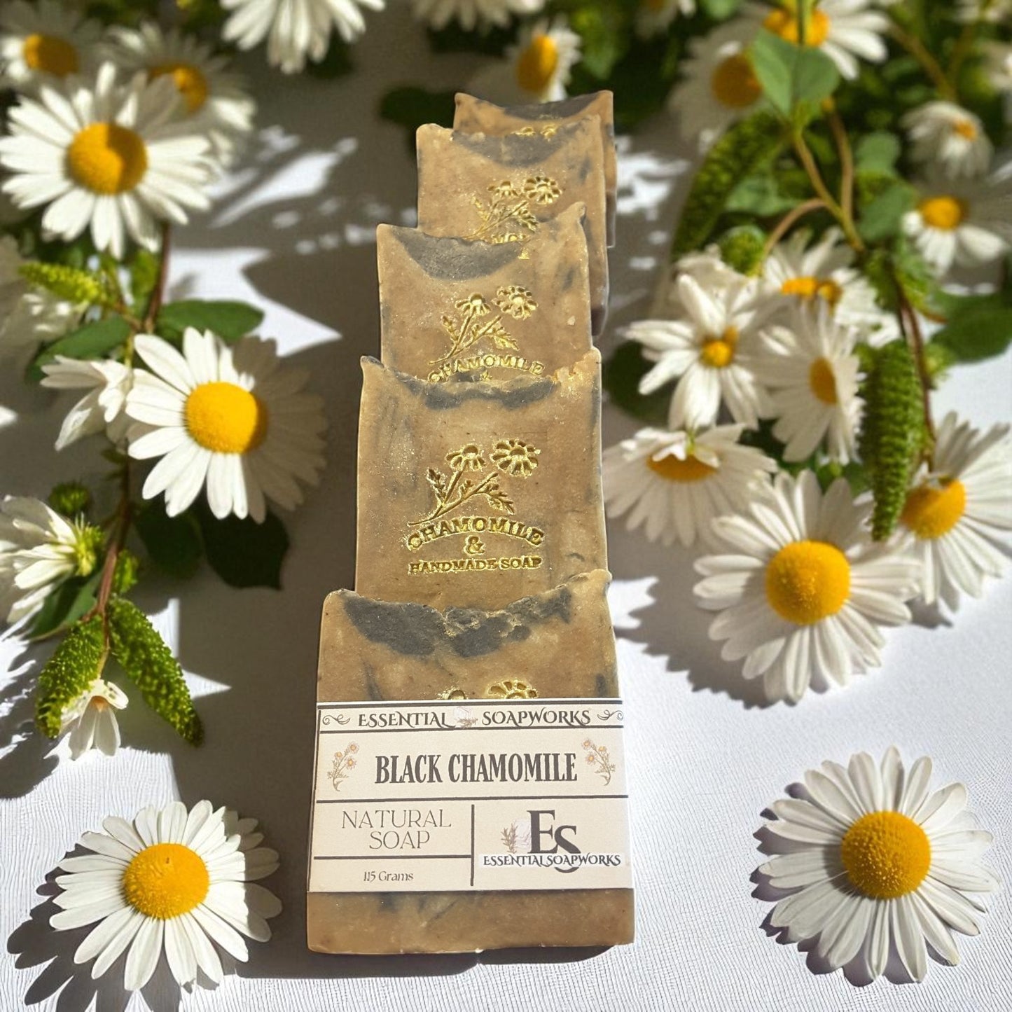 black chamomile natural soap for women