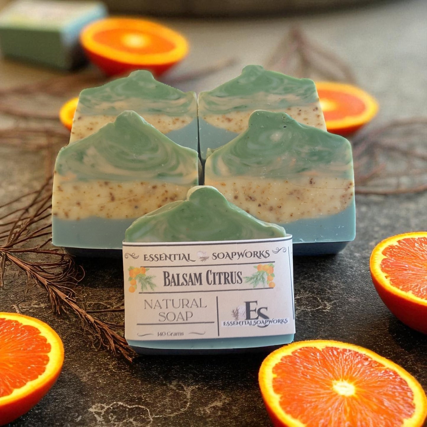 balsam citrus vegan soap for men