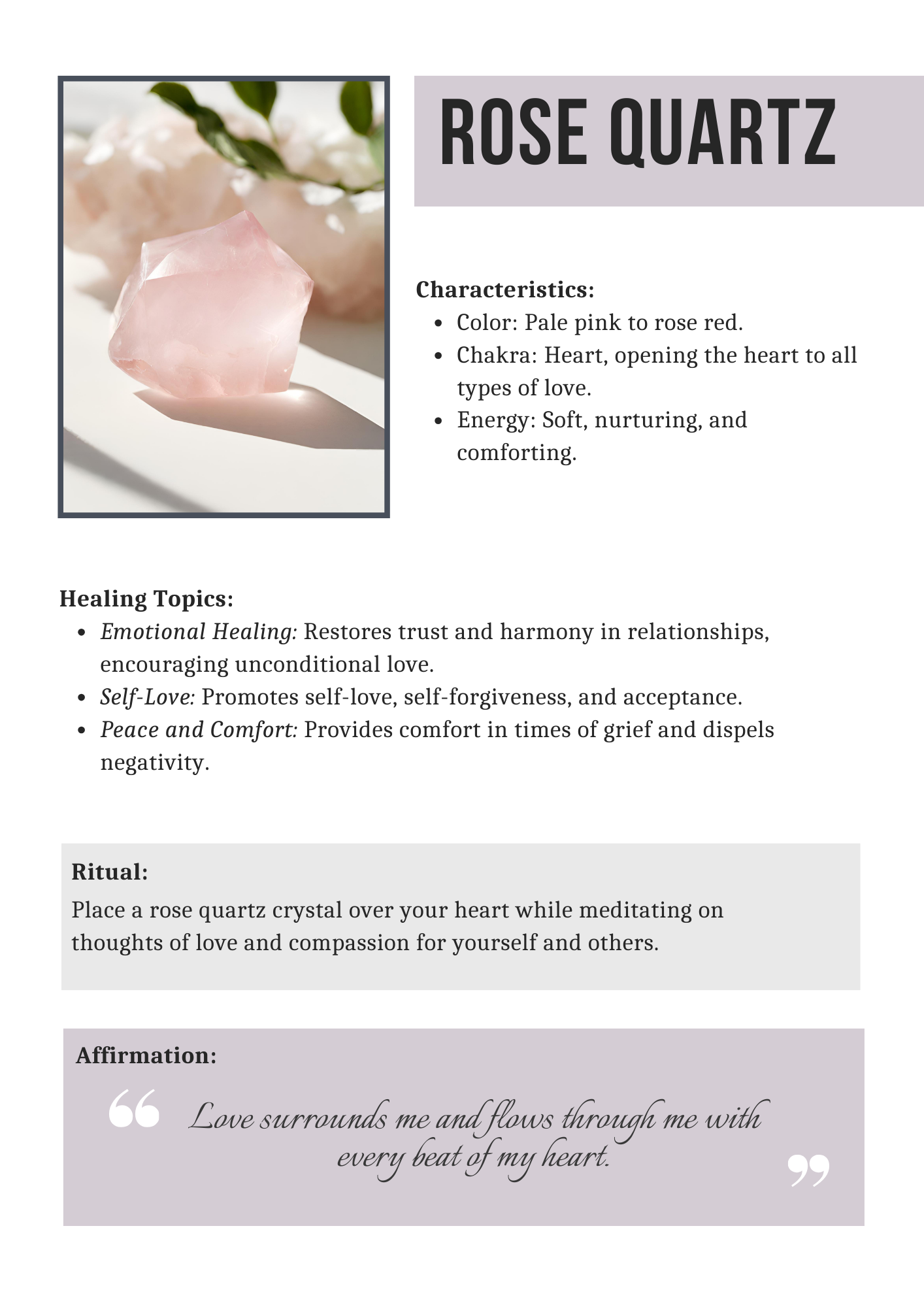 Working With Crystals: Guidebook & Journal