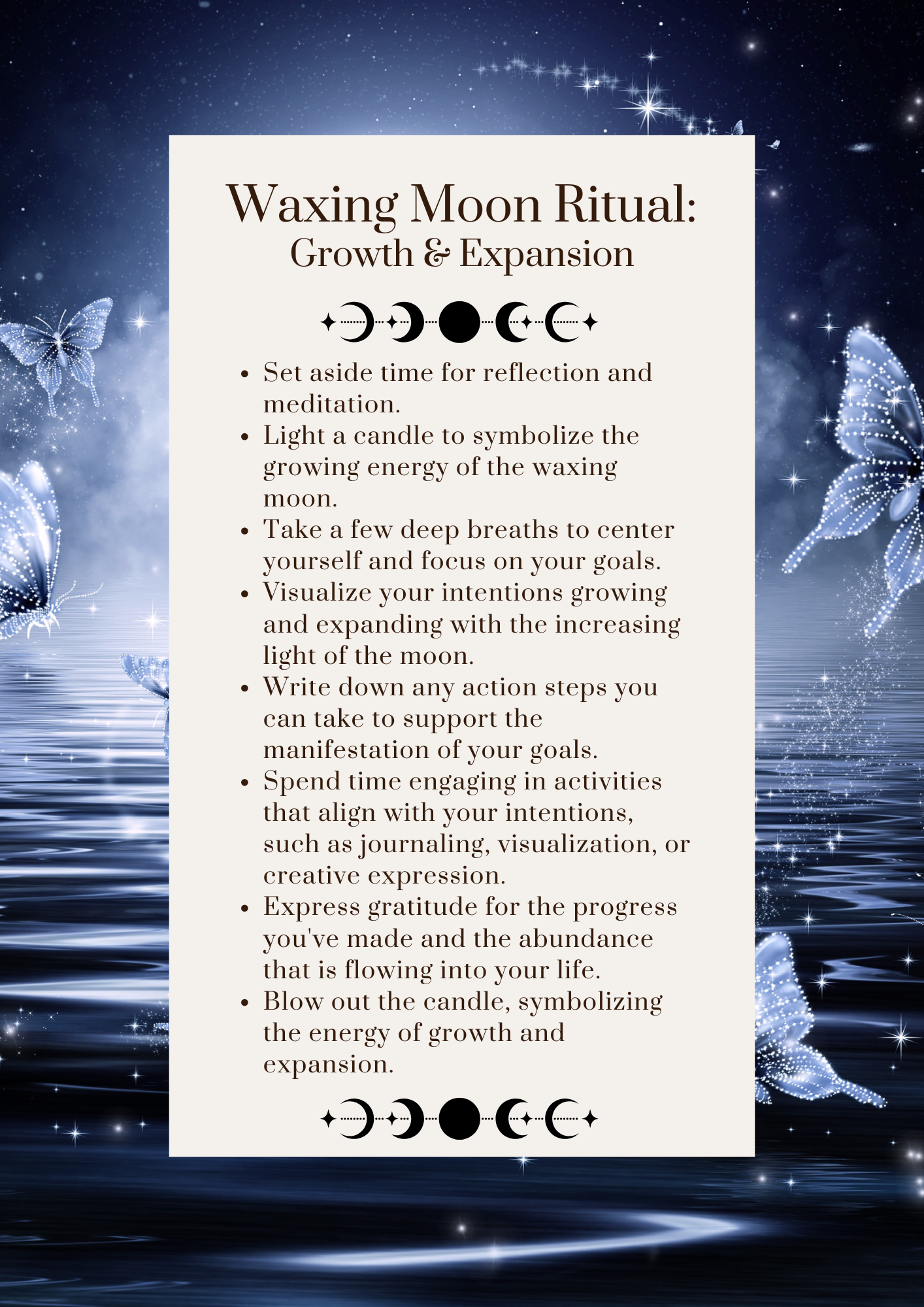 Moon Magic Guidebook & Journal