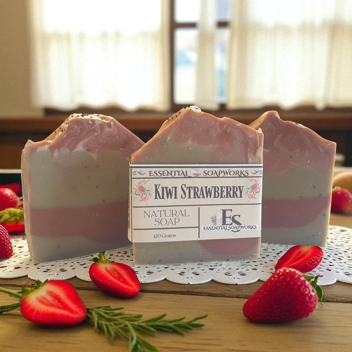 Kiwi Strawberry Vegan Soap