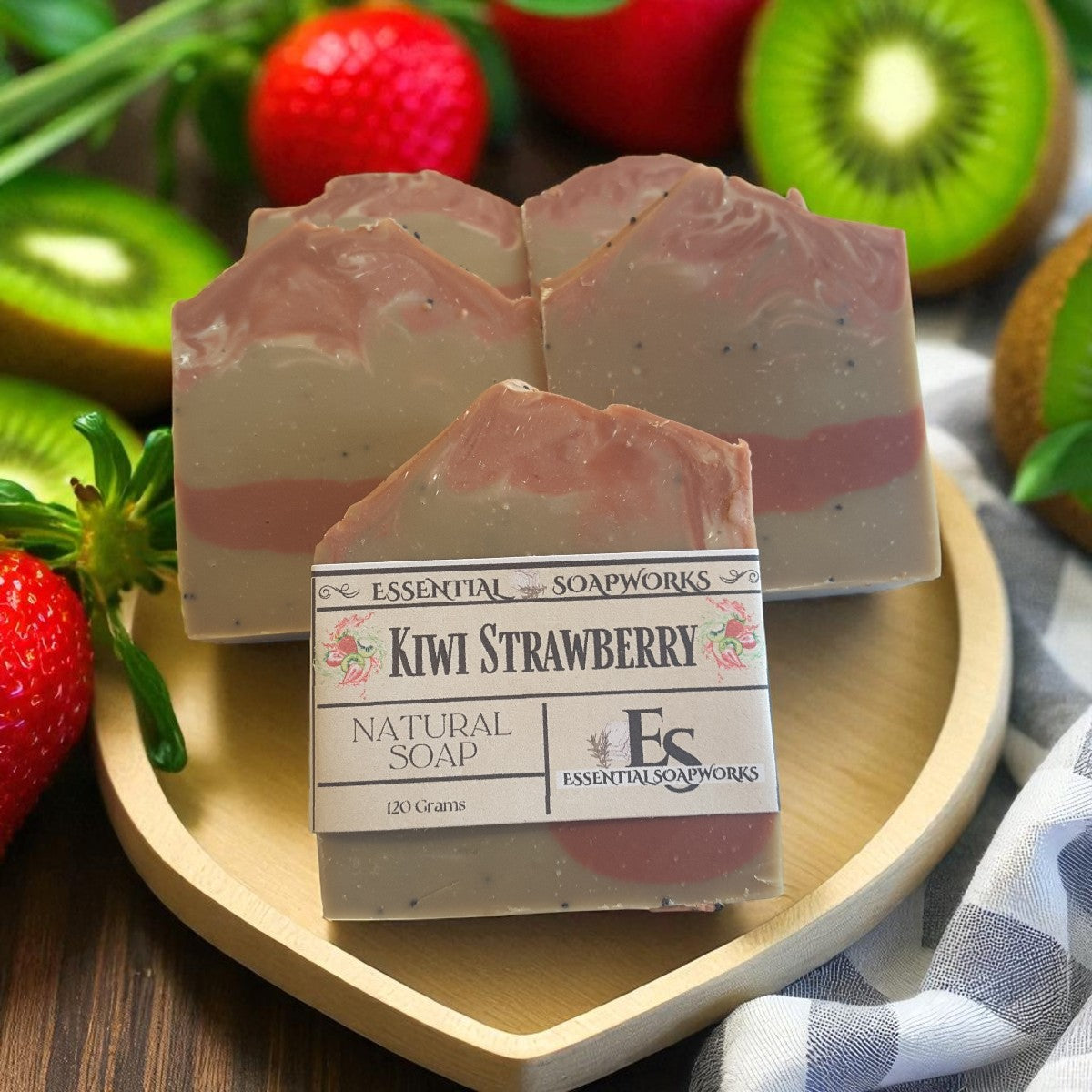 Kiwi Strawberry Vegan Soap