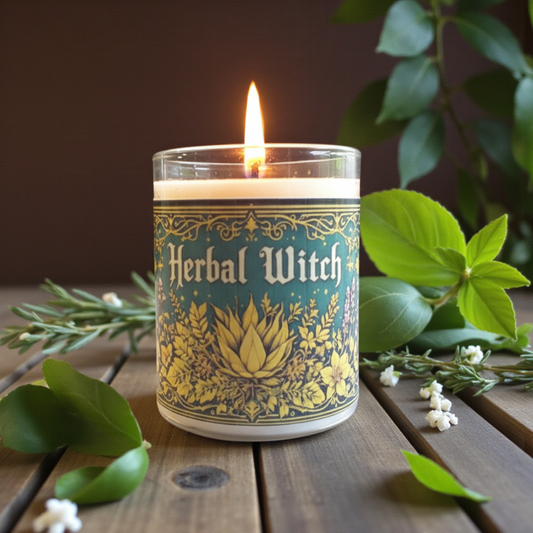 Herbal Witch Candle