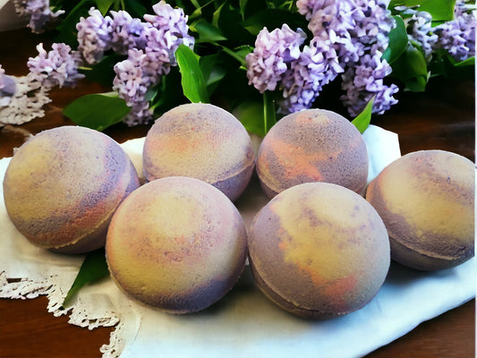 lilac bath bomb