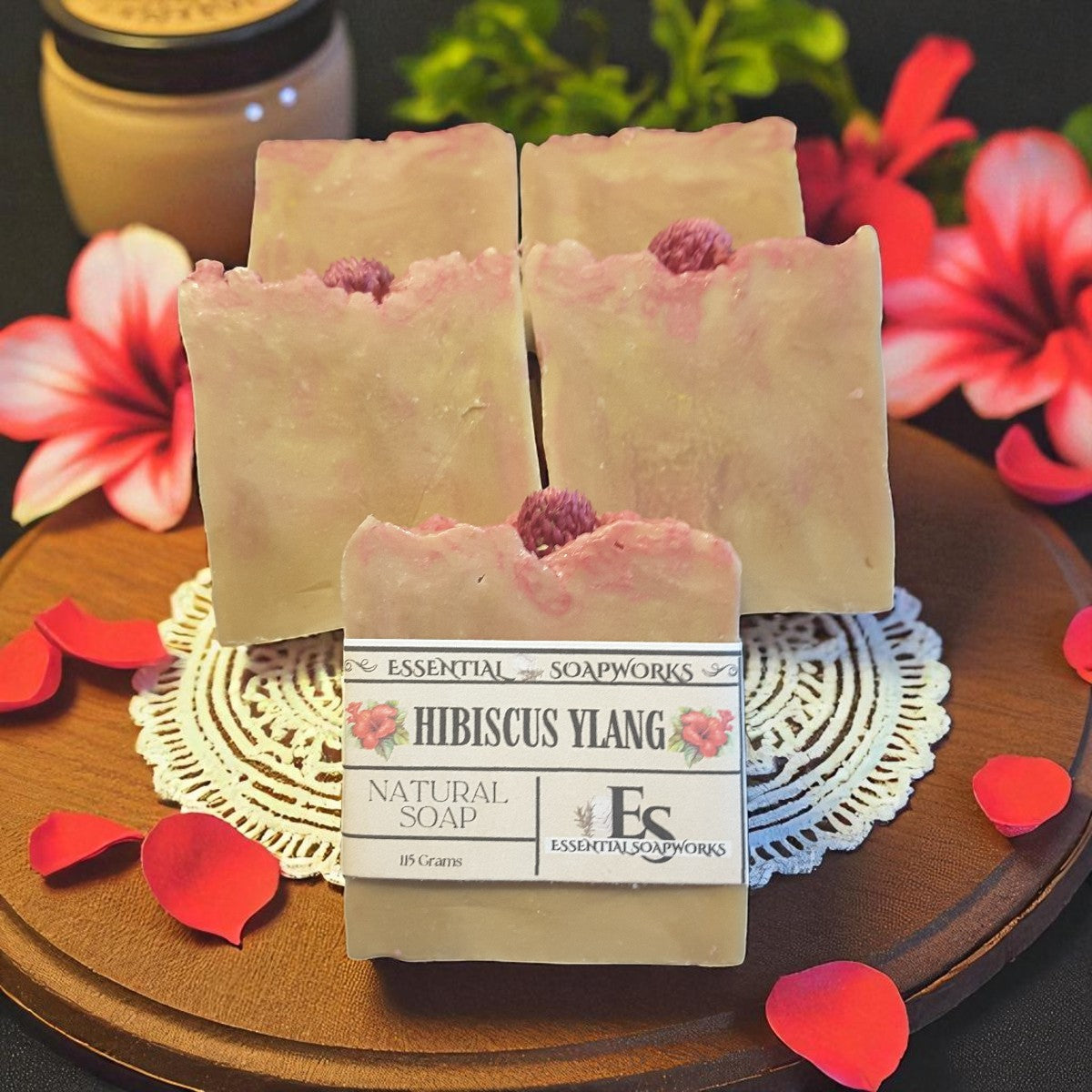 Hibiscus Ylang Natural Soap