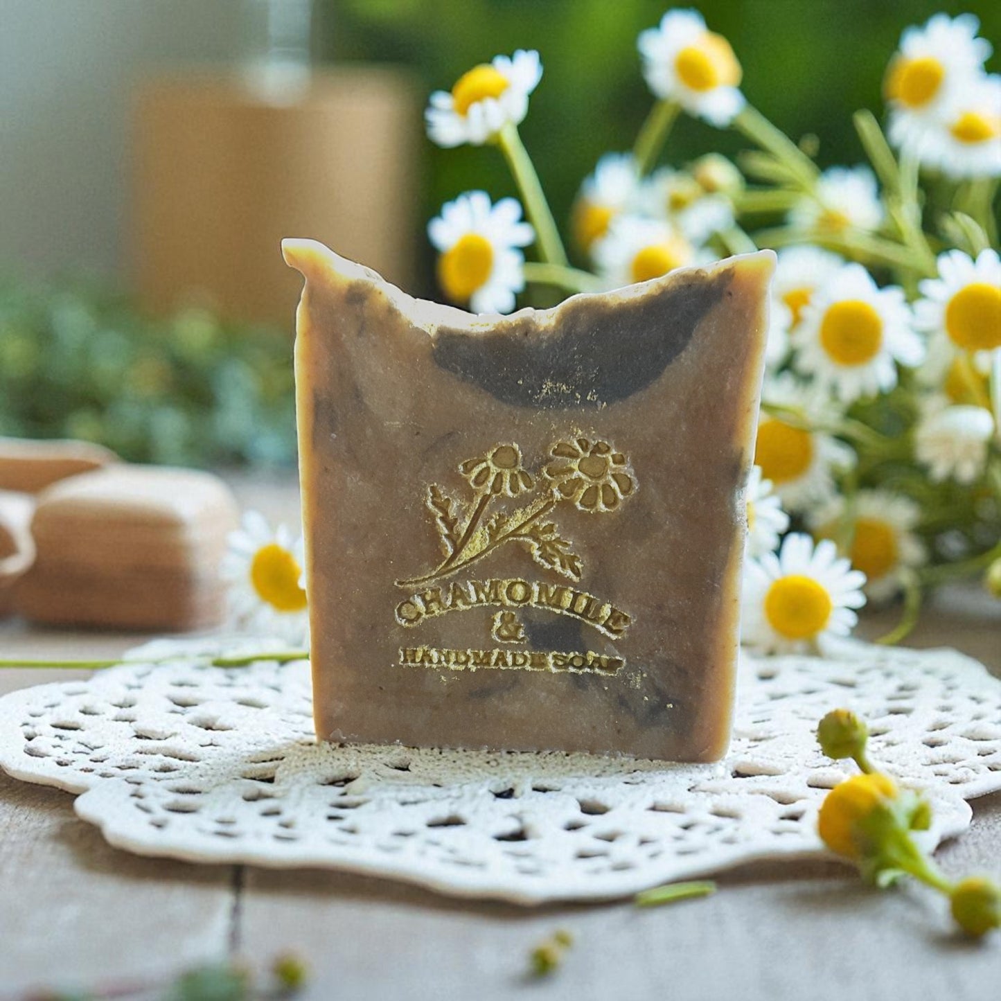 black chamomile natural soap for women