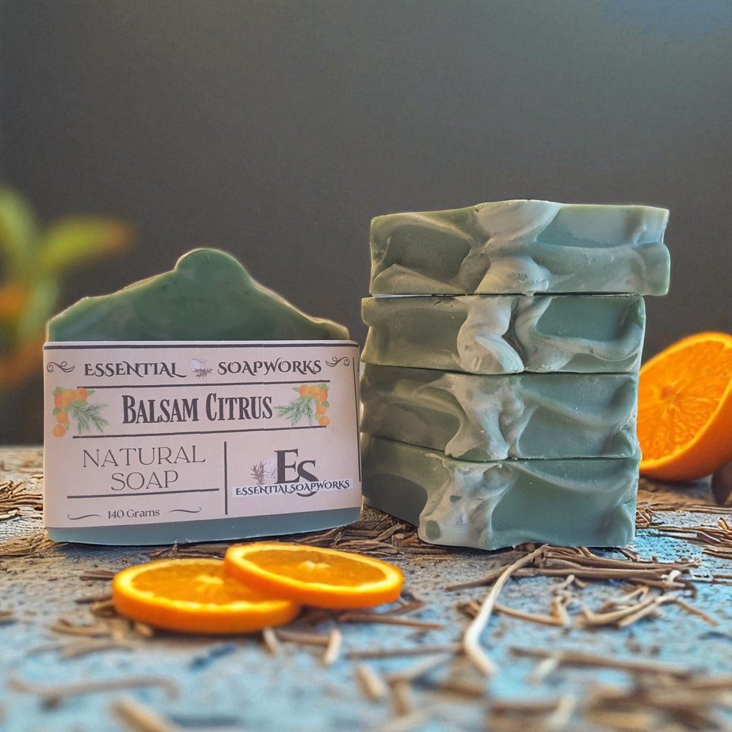 balsam citrus vegan soap for men