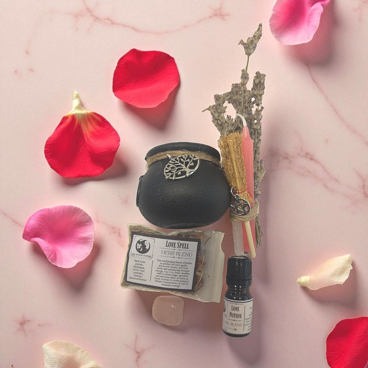 Love Spell Mini Cauldron Spell Kit