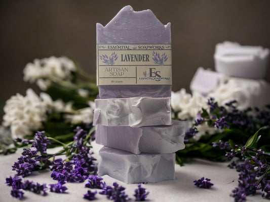 lavender essential oil soap