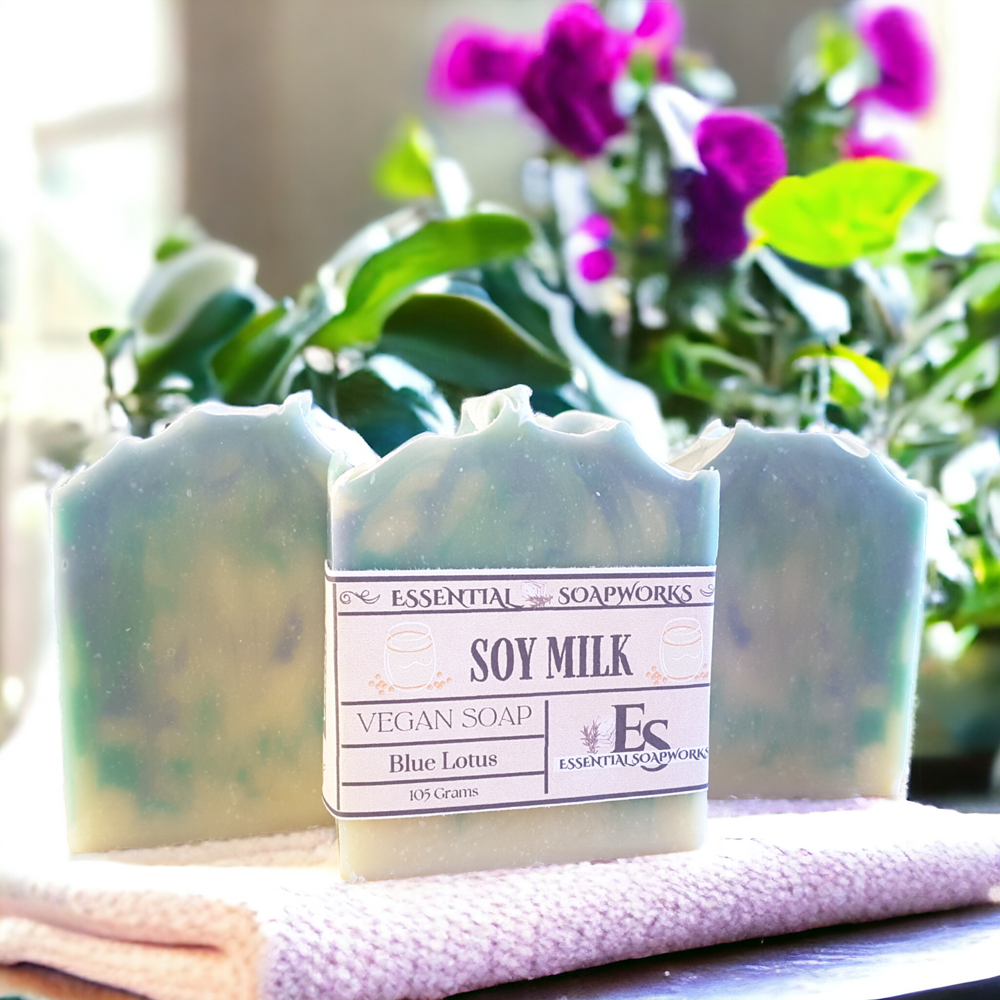 Blue Lotus Soy Milk Vegan Soap