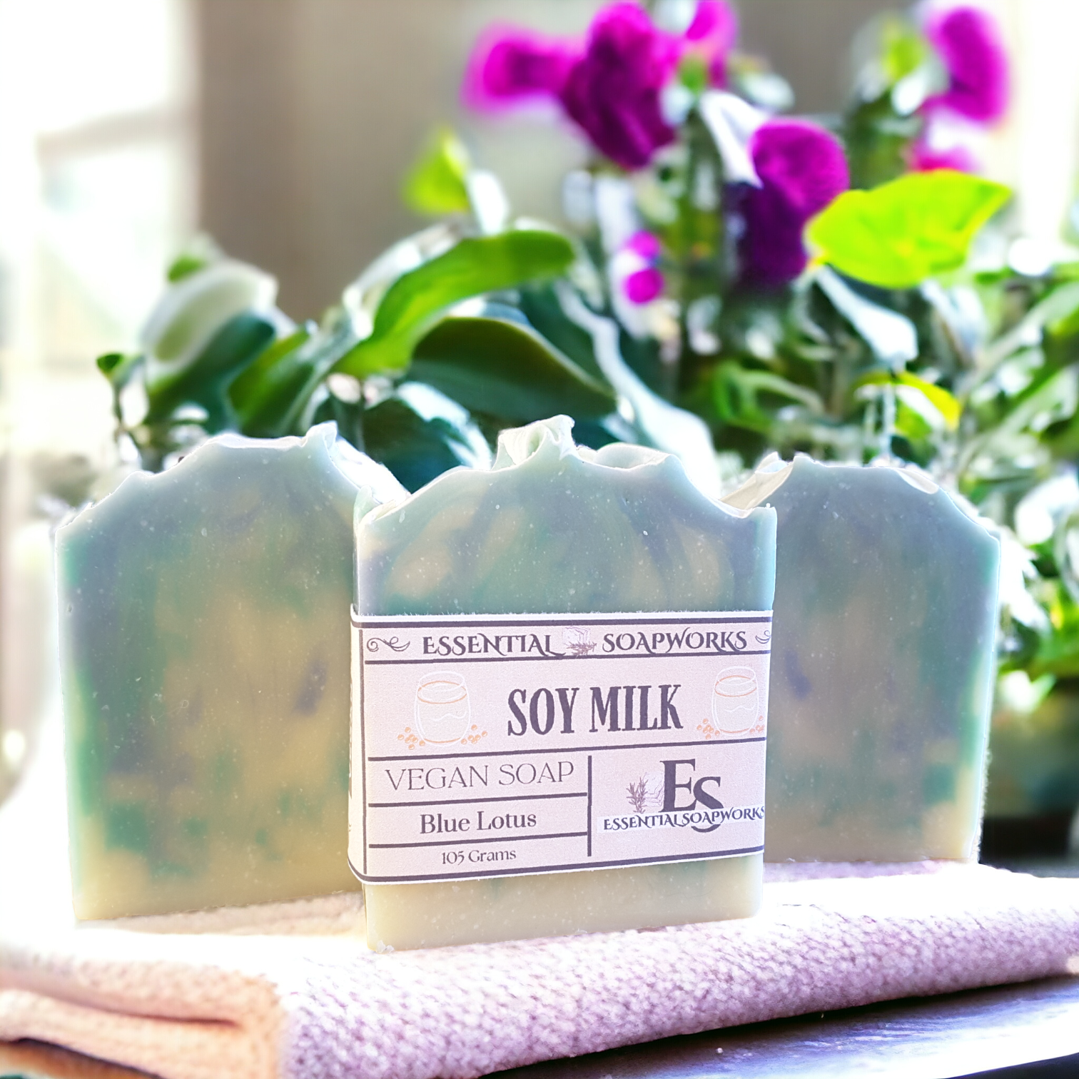 Blue Lotus Soy Milk Vegan Soap