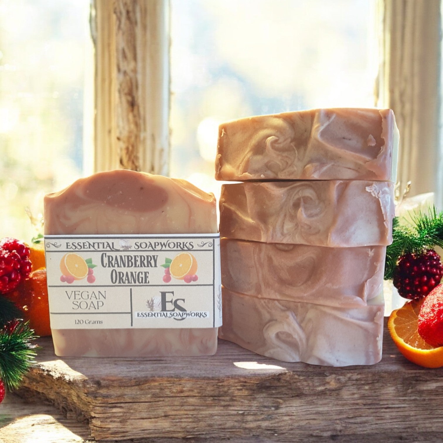 Cranberry Orange Vegan Soap