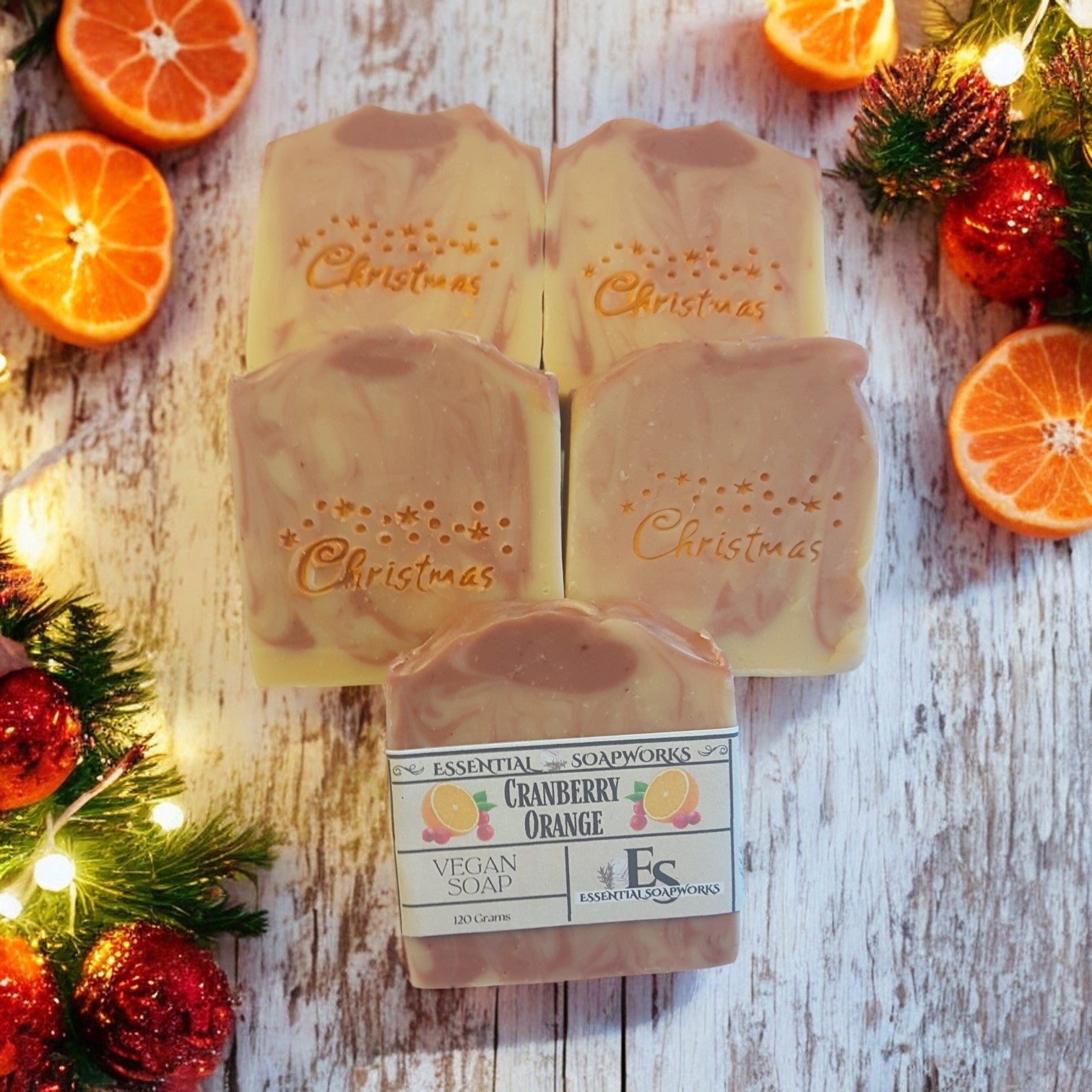 Cranberry Orange Vegan Soap