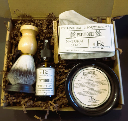 Patchouli Luxury Wet Shave Gift Set