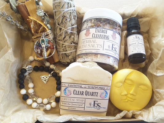 Clear Quartz Mind, Body & Spirit Self-Care Kit