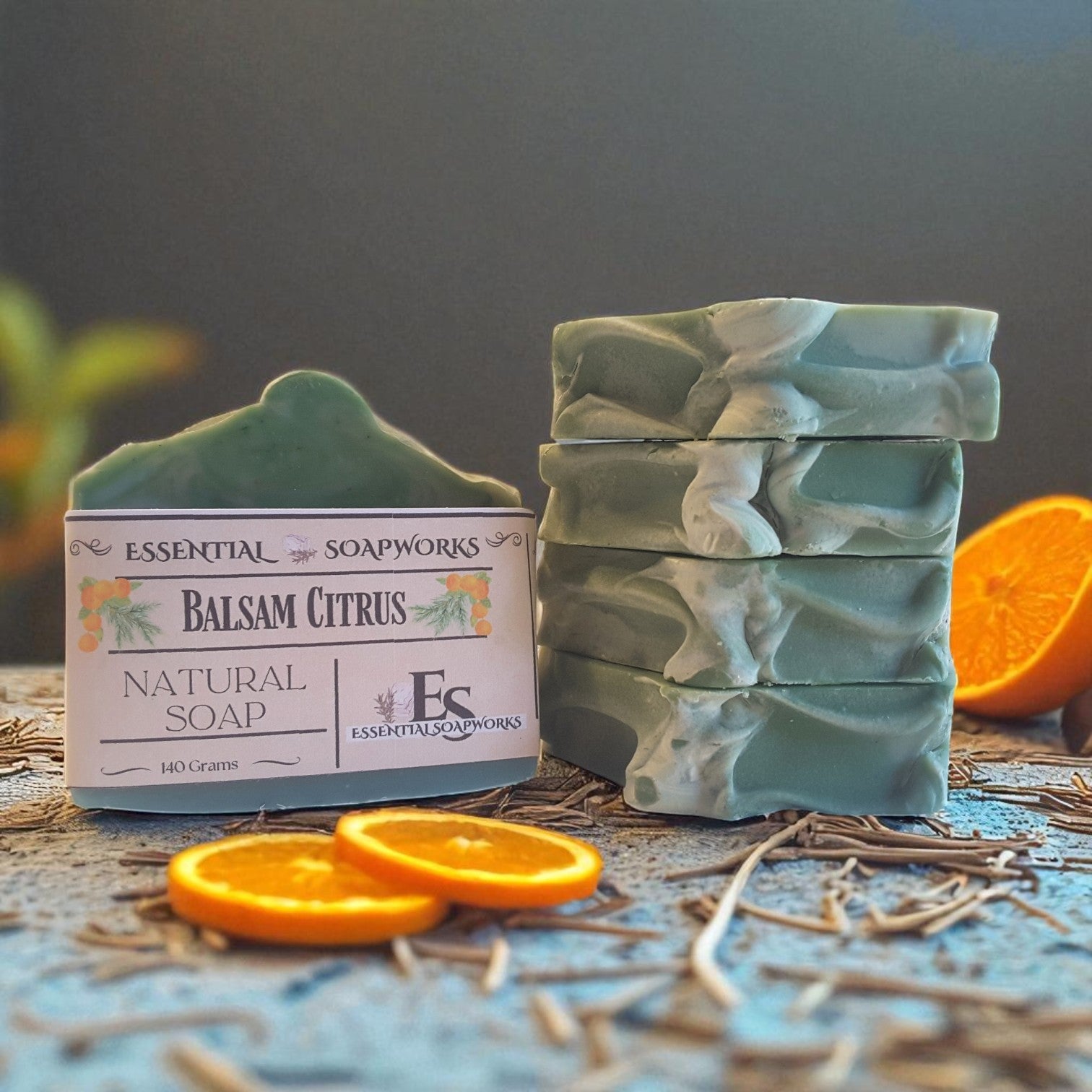 balsam citrus vegan soap for men